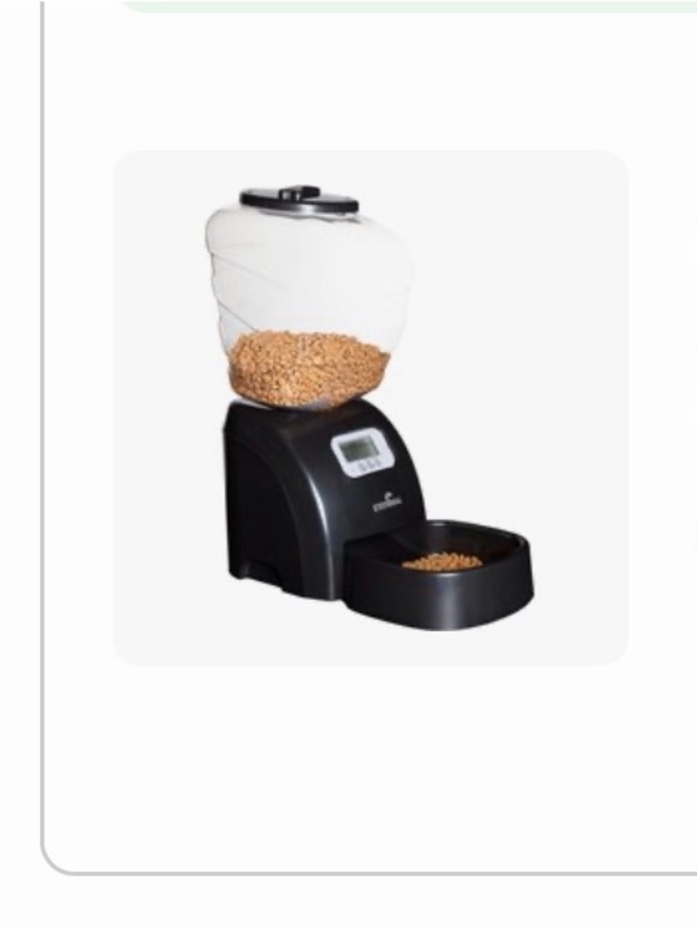 Eyenimal Electronic Automatic Dog & Cat Feeder - Black